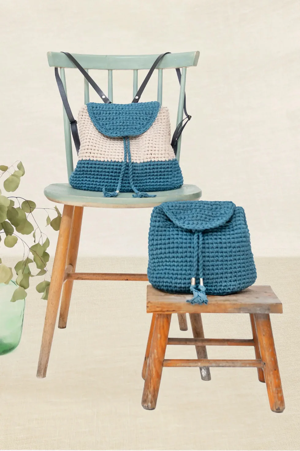 DMC Eco Vita Recycled Cotton Tape Yarn Bags & Accessories Pattern Book 15895 - Image 5