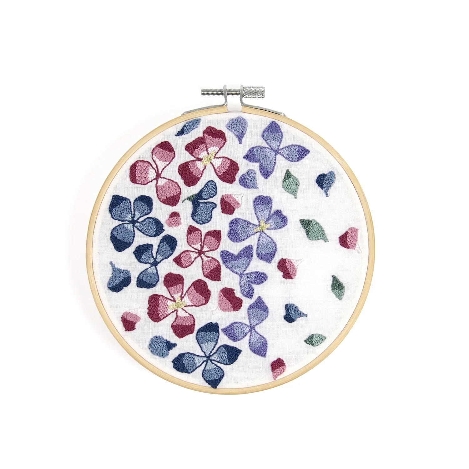 DMC Punch Needle Kit Hydrangea Petals by Nathalie Weinzaepflen - Image 3