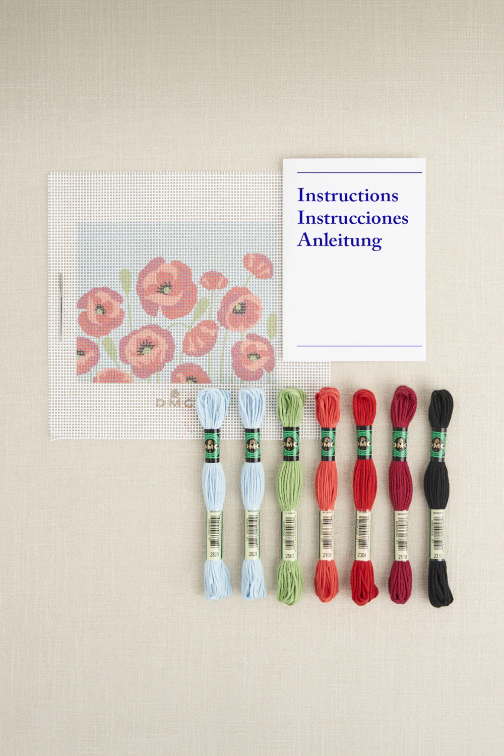 DMC Tapestry Kit Poppy Field by Jo Aston - Image 3