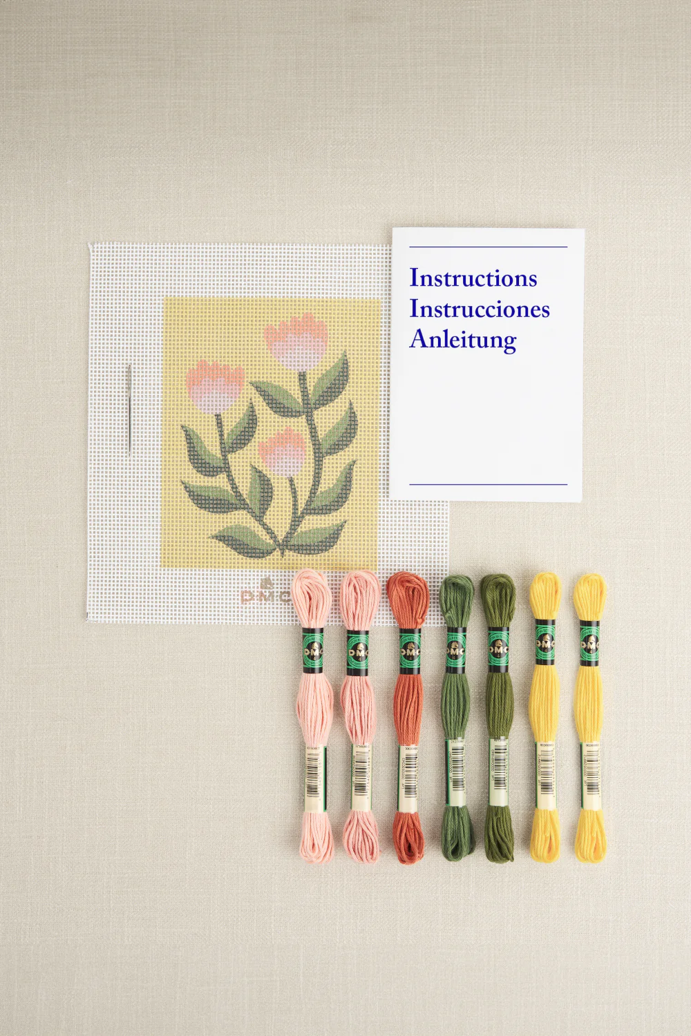 DMC Tapestry Kit Summertime Dahlia by Abi Skinner - Image 3